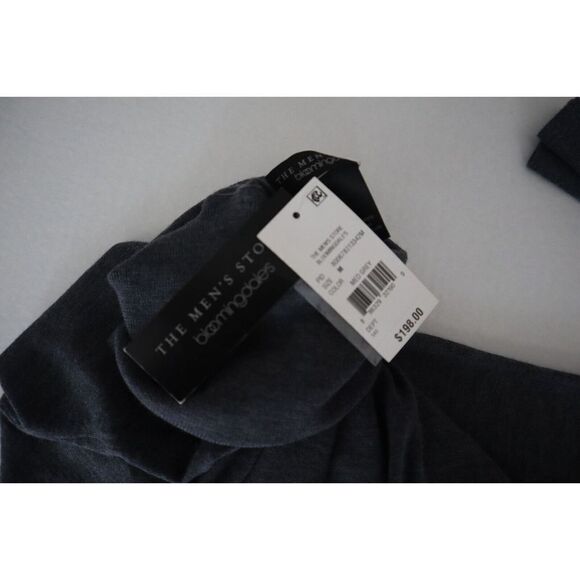 Mens Store Bloomingdales 3342M Sz M Med. Gray Merino Wool Turtleneck Sweater - Picture 8 of 11
